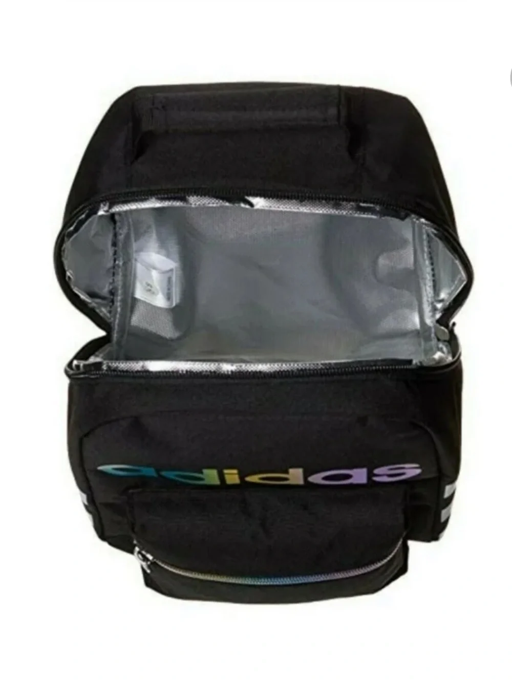 adidas Unisex Santiago Lunch Bag Cooler black and rainbow - Picture 3 of 16